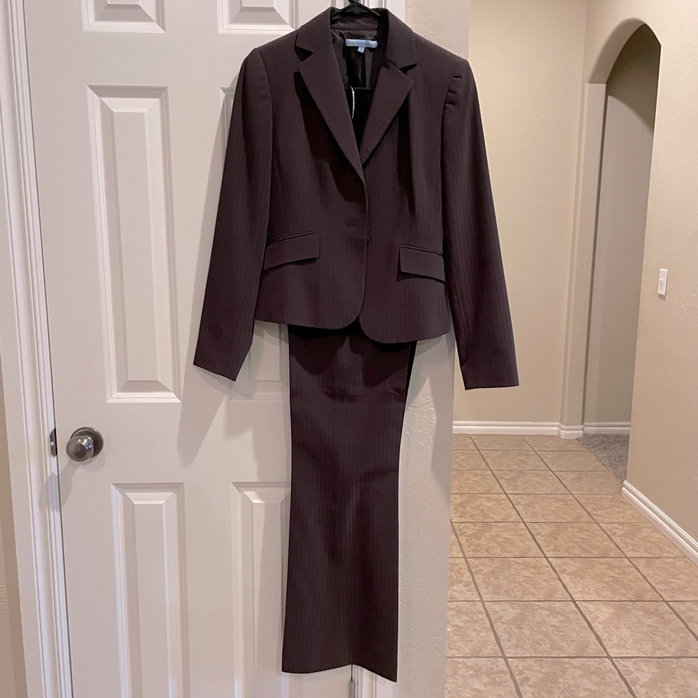 Chocolate pant suit